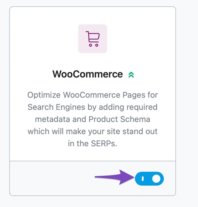 Enable WooCommerce module