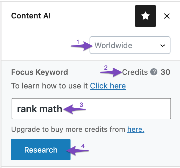 Content AI Panel
