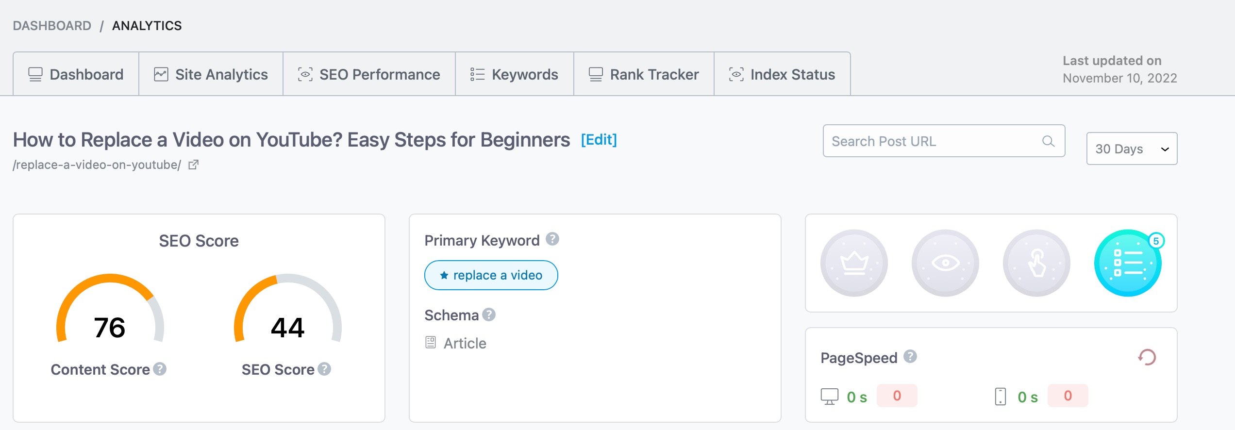 Analytics Dashboard 