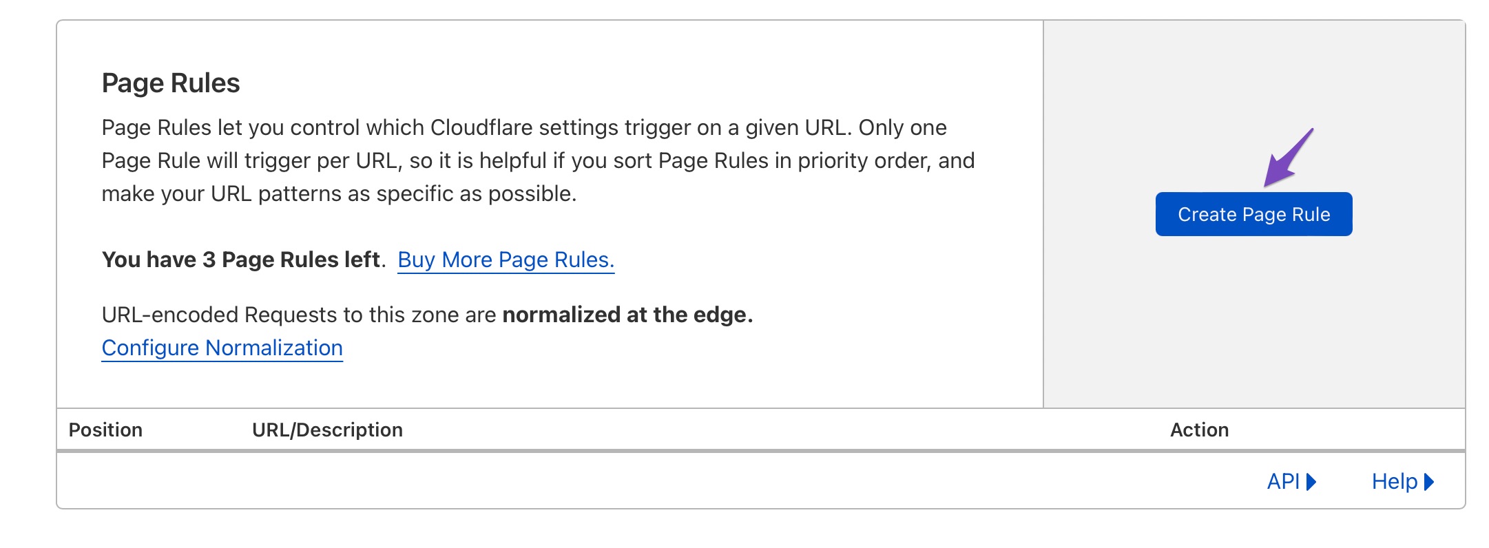 Create Page Rule