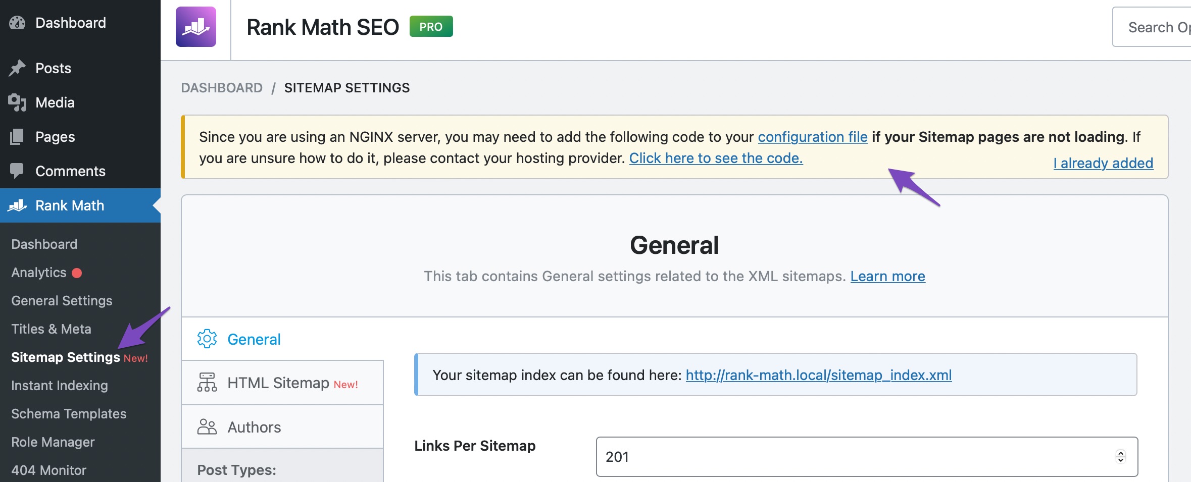 Sitemap Issues on Nginx Server