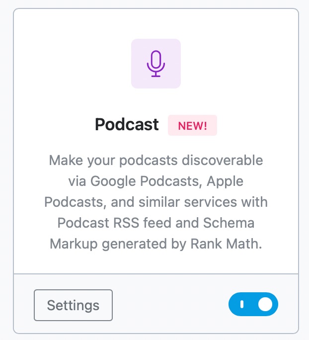 Podcast module