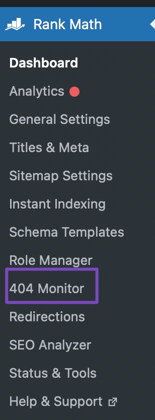 404 Monitor tab