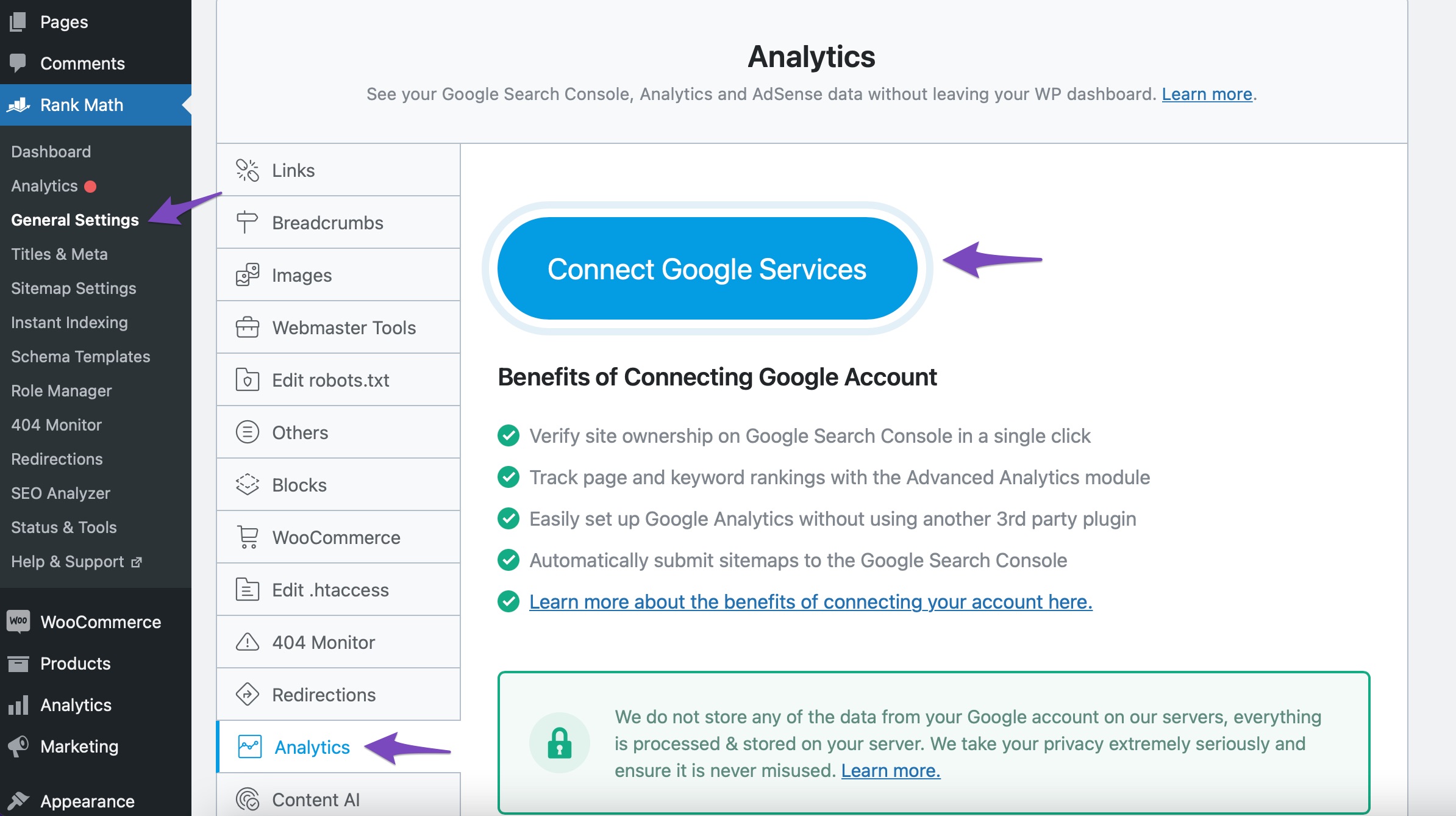 Connect Google Services