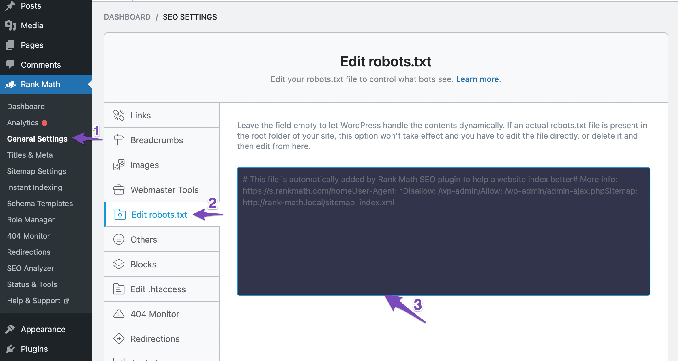 Copy and paste robots.txt