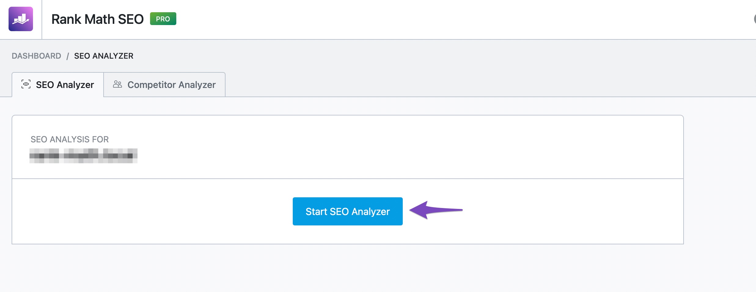 Start Site-Wide Analysis