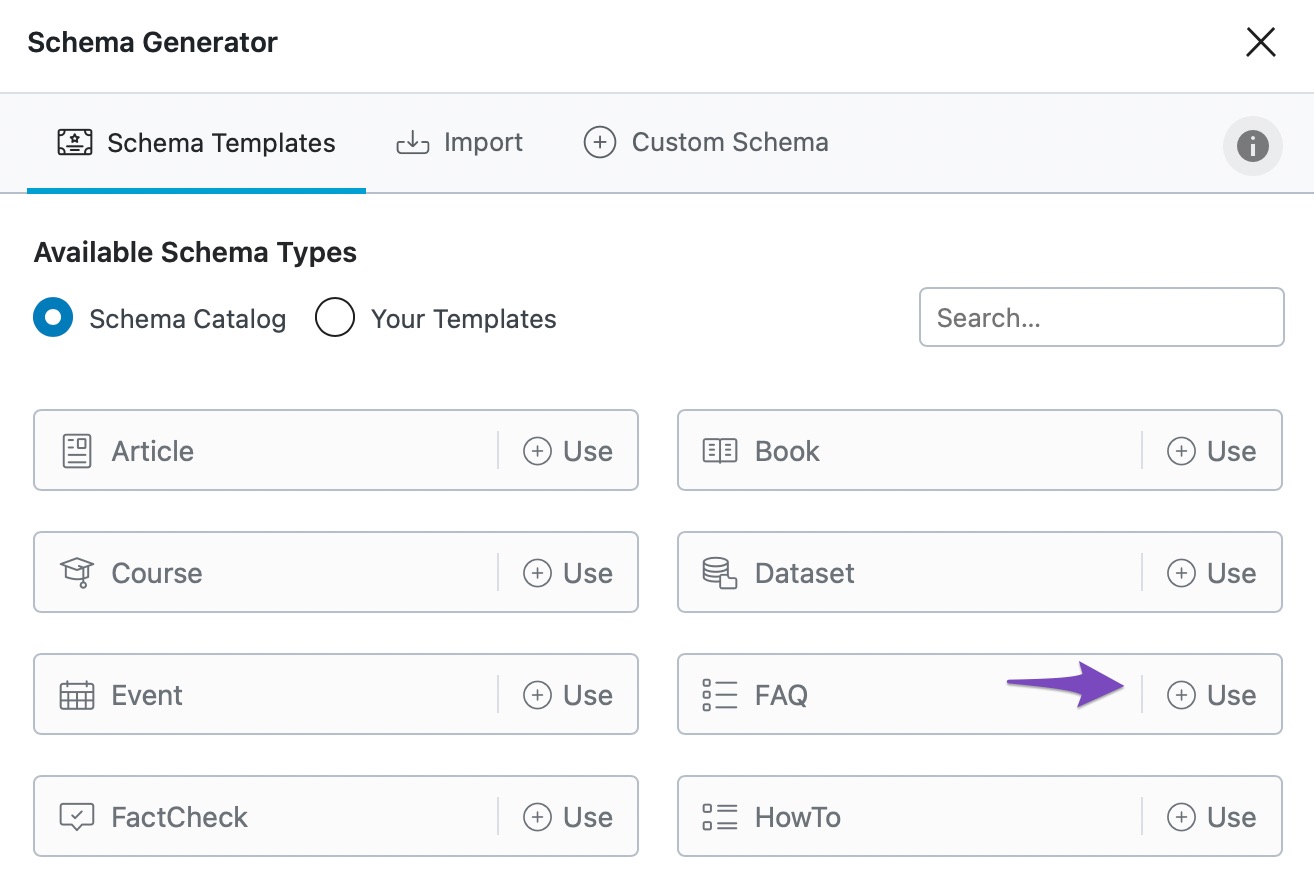 Select FAQ Schema