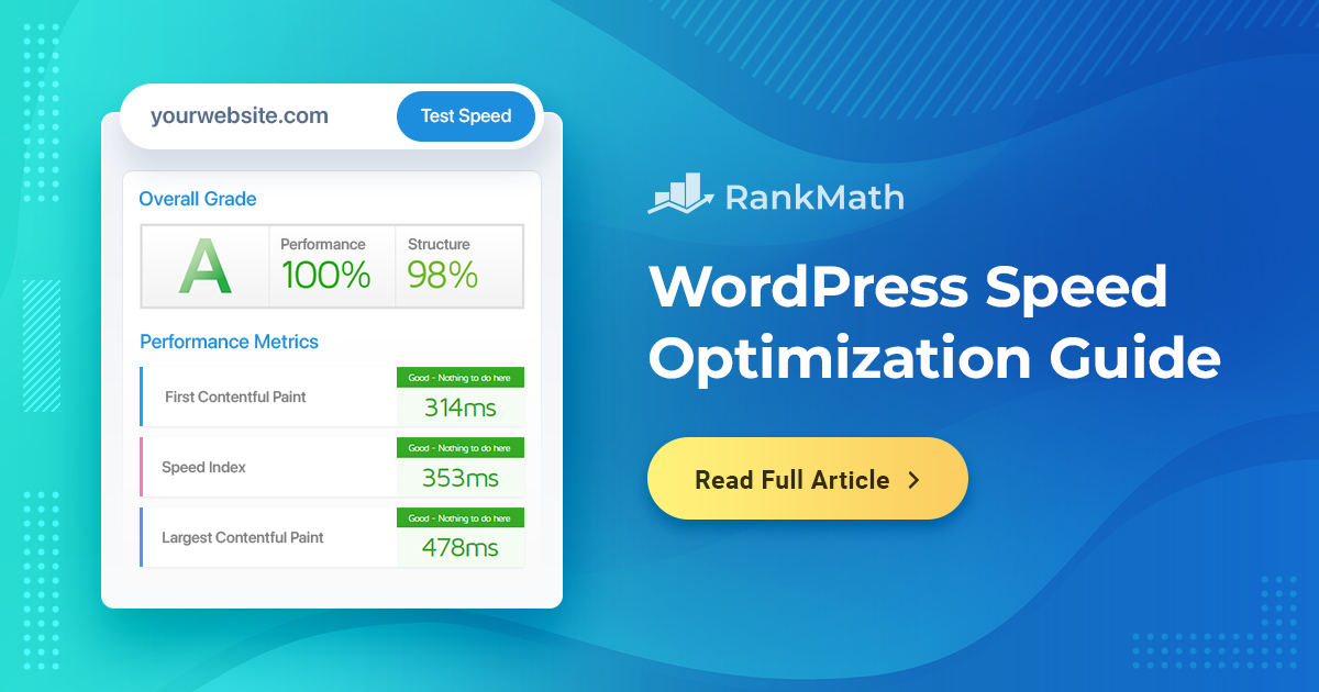 Final WordPress Pace Optimization Information