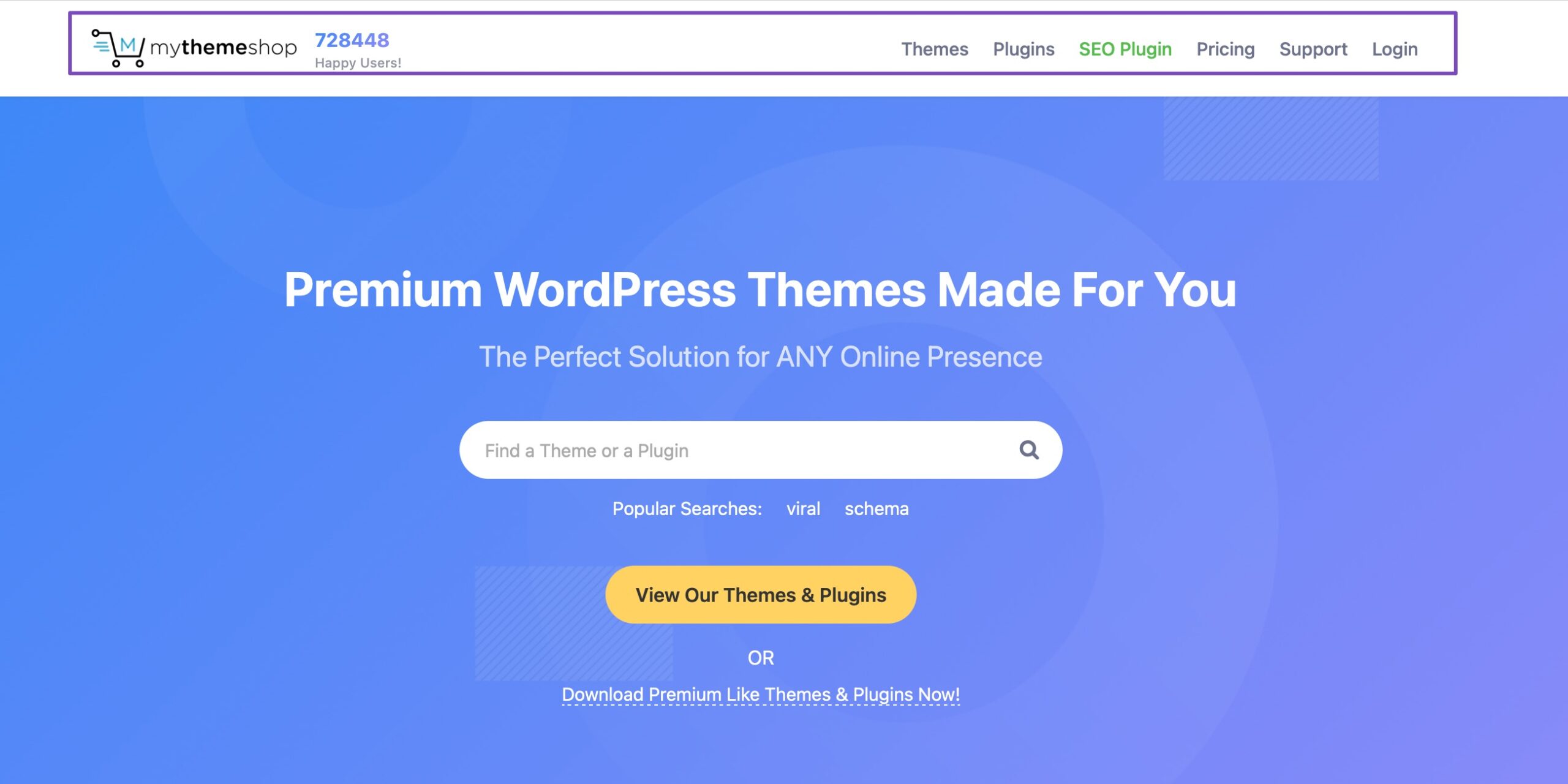 MyThemeShop header example