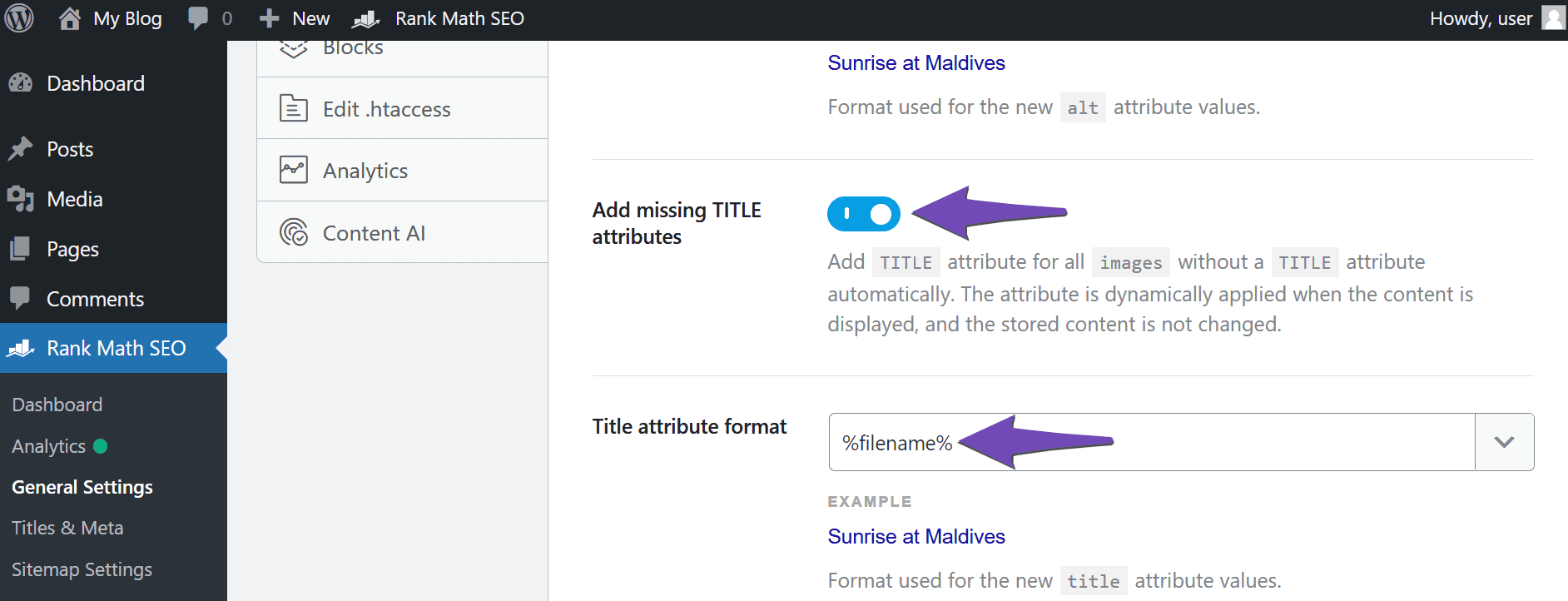 Add missing TITLE attributes