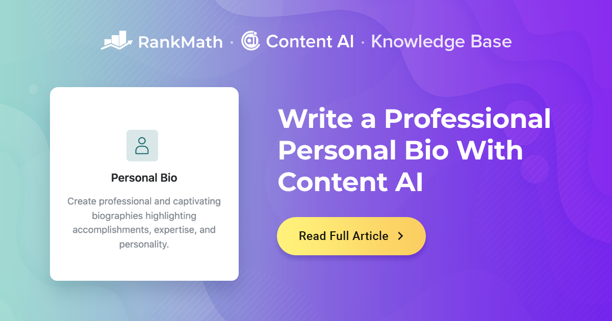 write a biography with ai