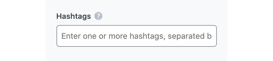 Hashtags