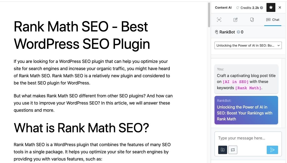 How to Use Rank Math's Content AI for SEO » Rank Math