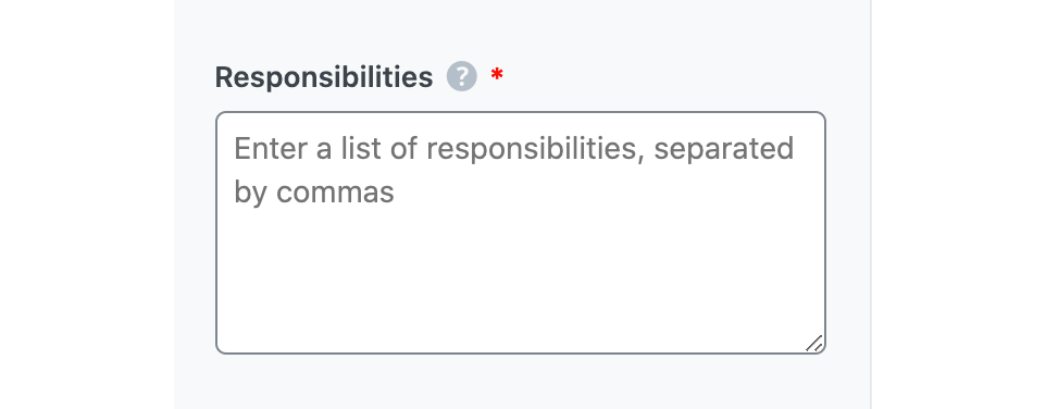 Responsibilities