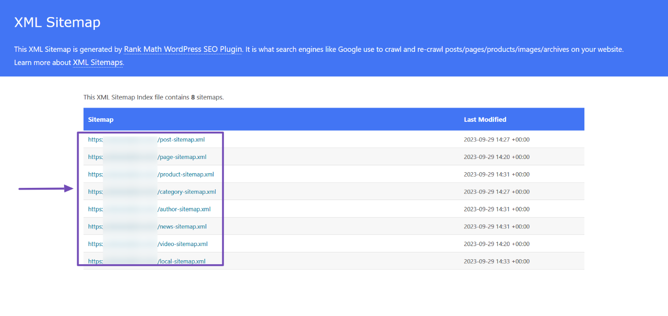 Sitemap index