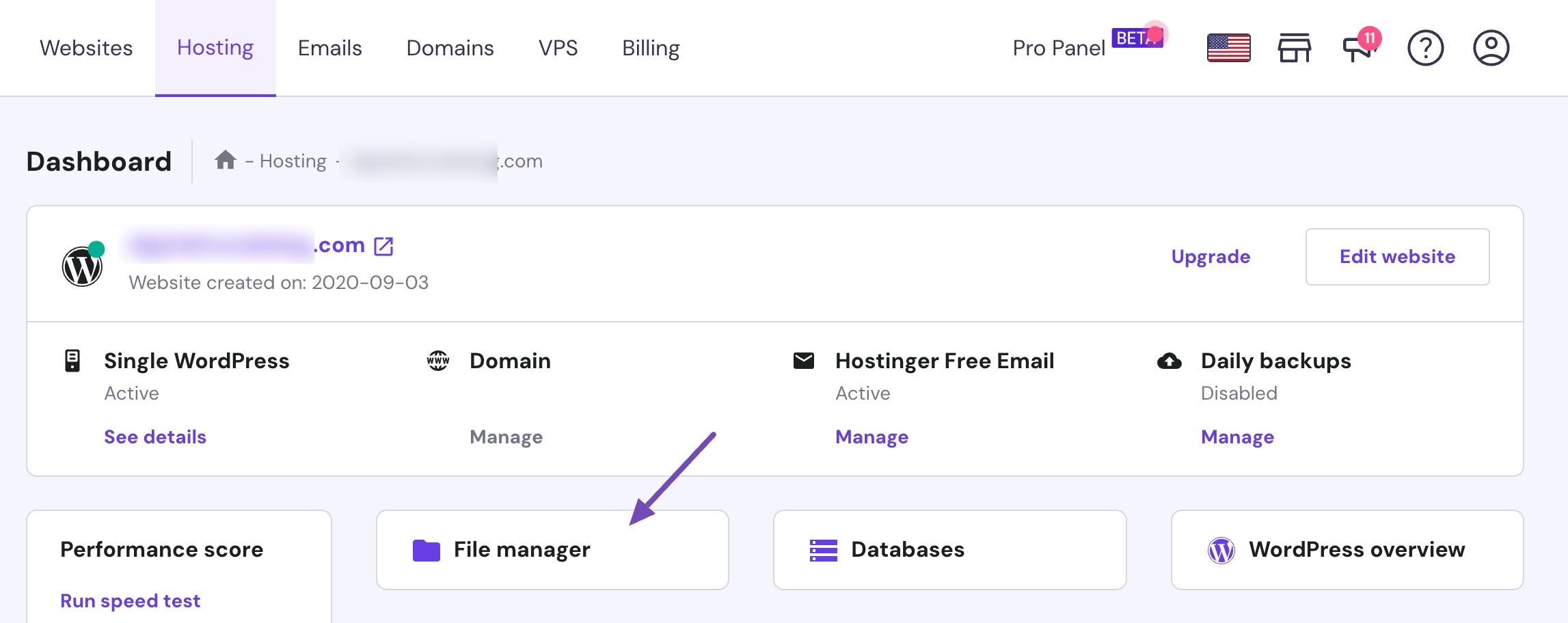 Navigate to File Manager