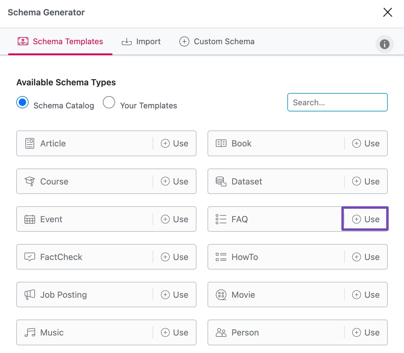 Use FAQ Schema