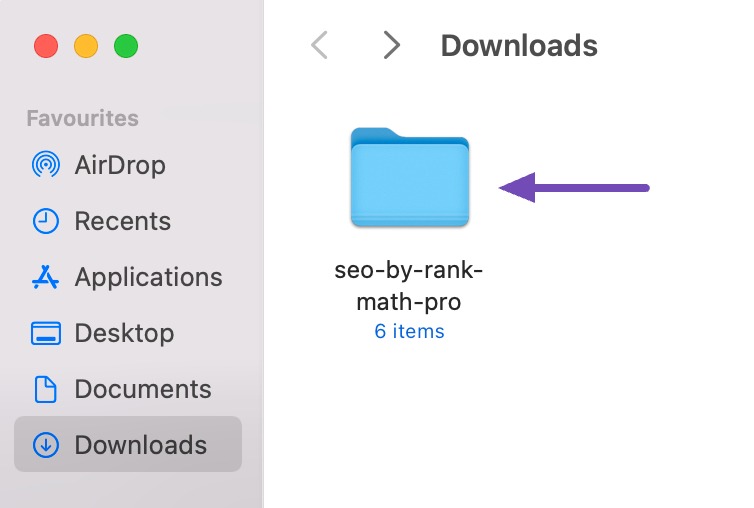 Compress Rank Math folder