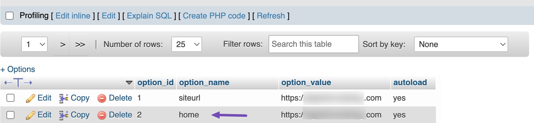 Repeat the procedure for the home row