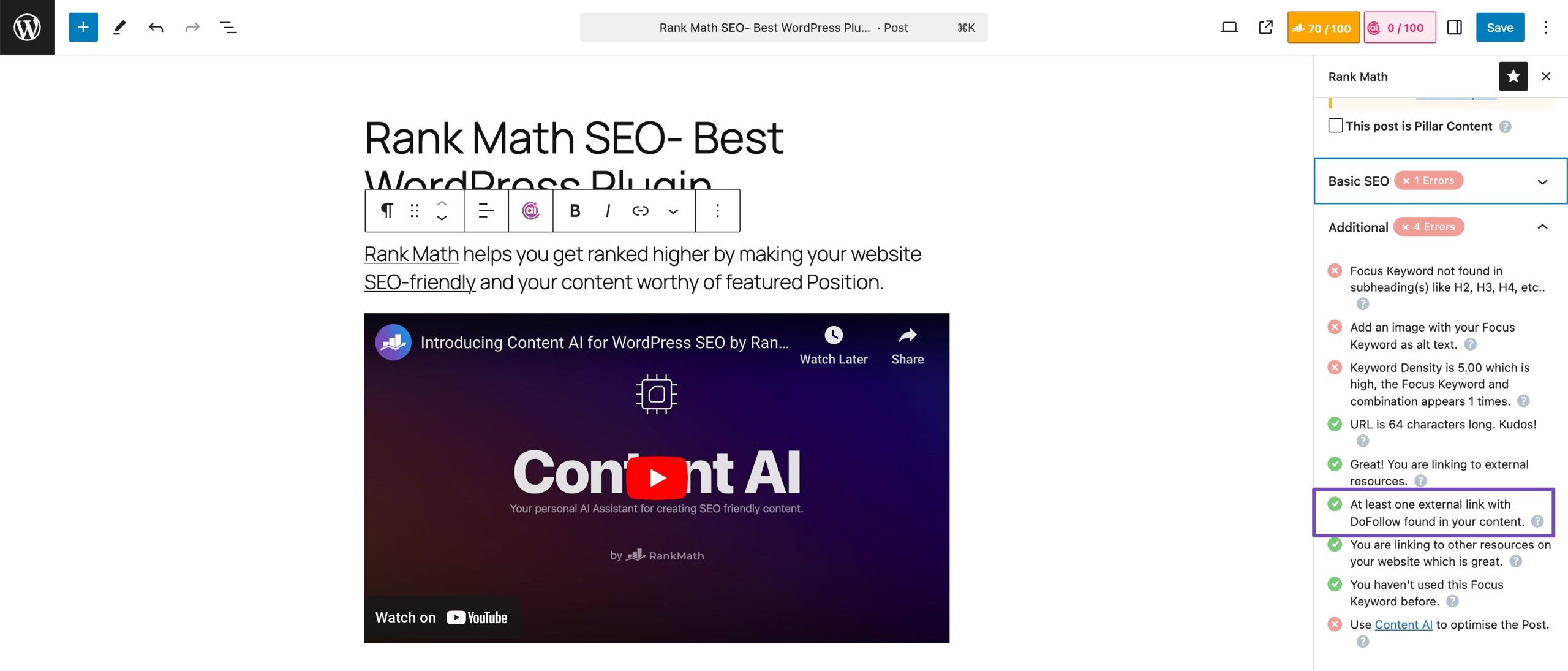 External link test in Rank Math