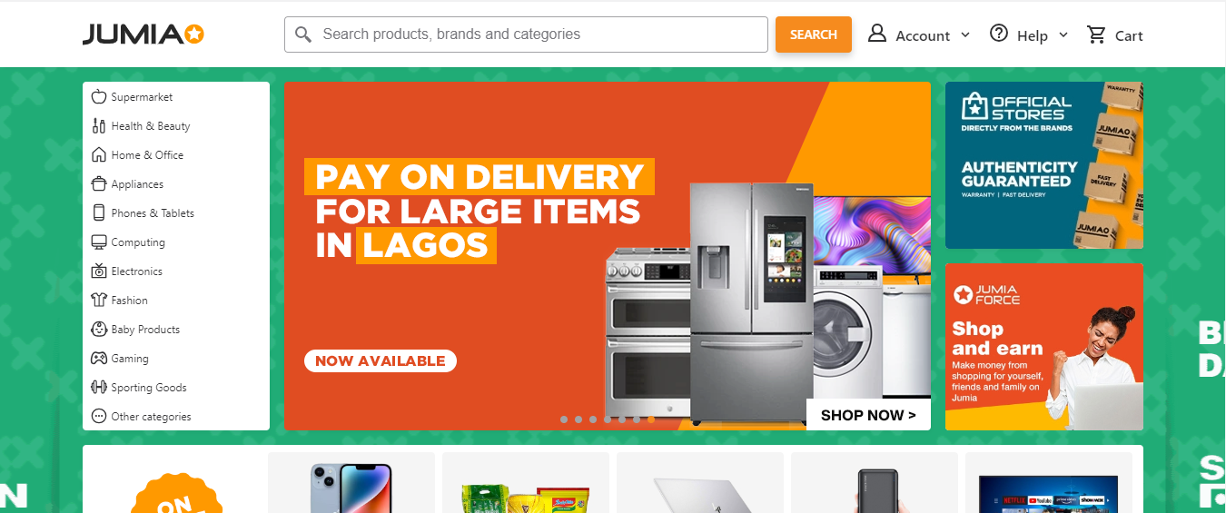 Jumia Carousel