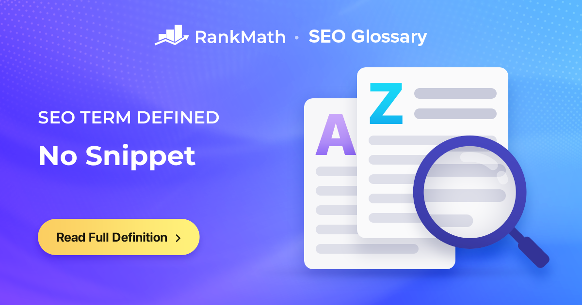 What is No Snippet Meta Tag? » Rank Math