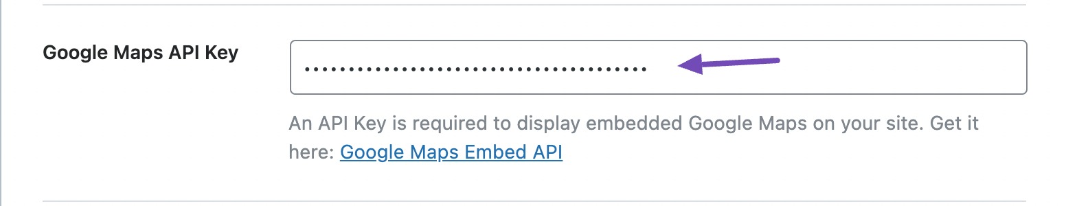 Google Maps API key