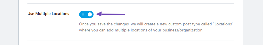Enable Use Multiple Locations option