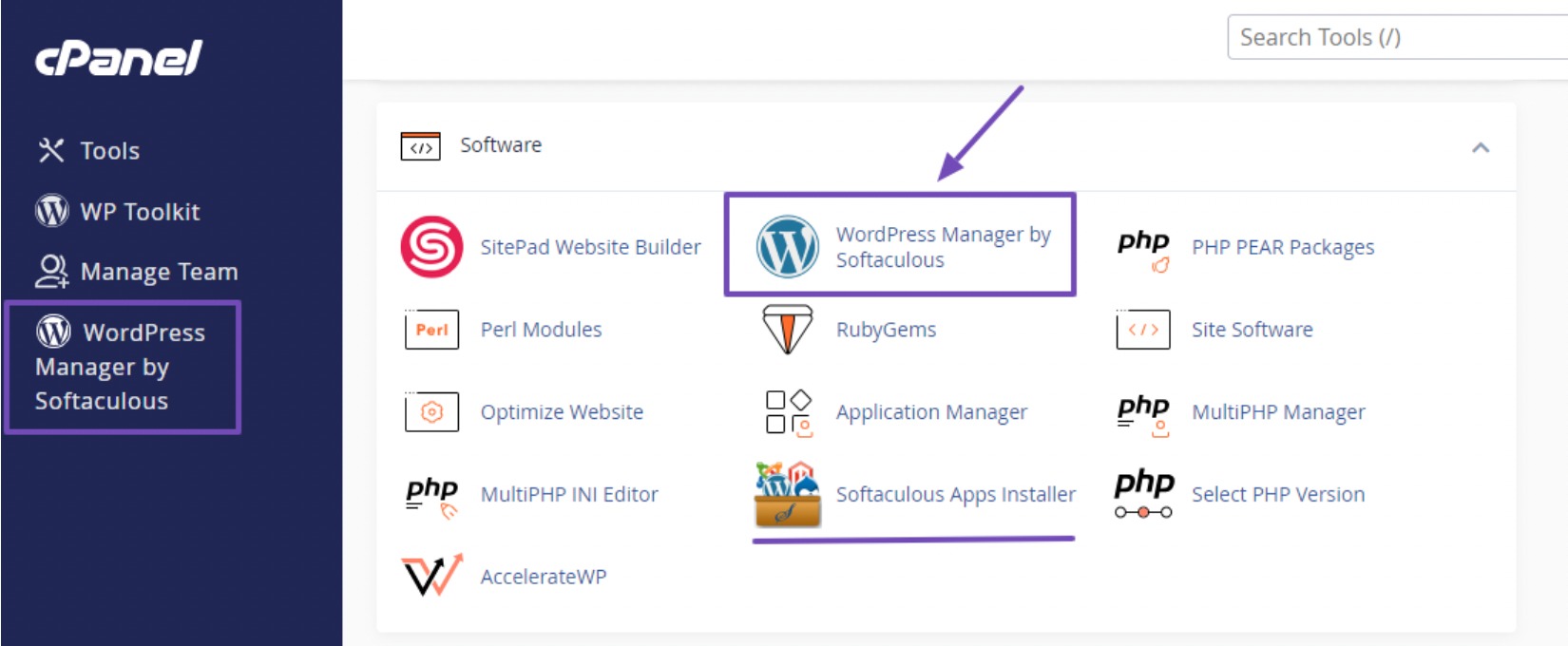 Clone a WordPress site using Softaculous