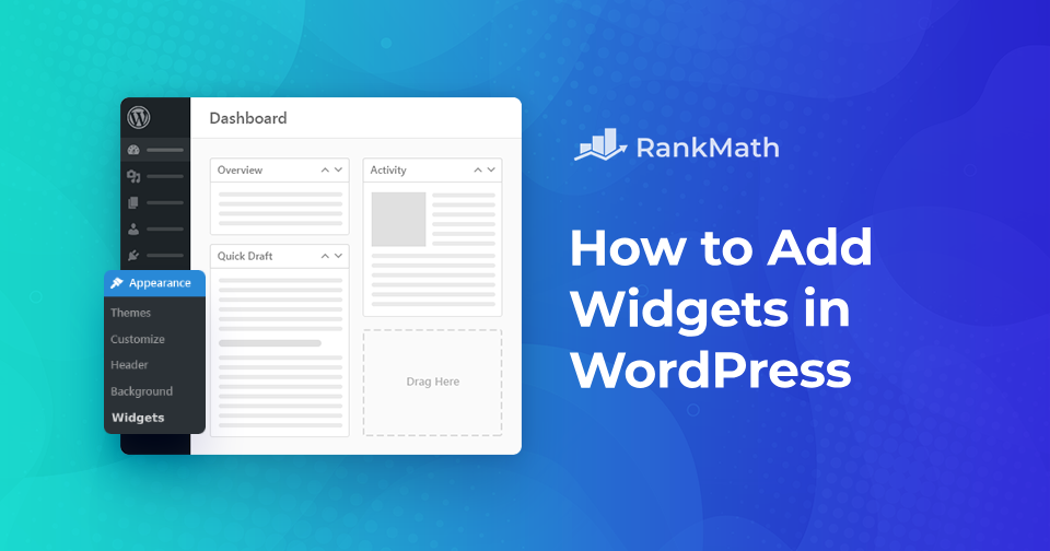 How to Add Widgets in WordPress » Rank Math