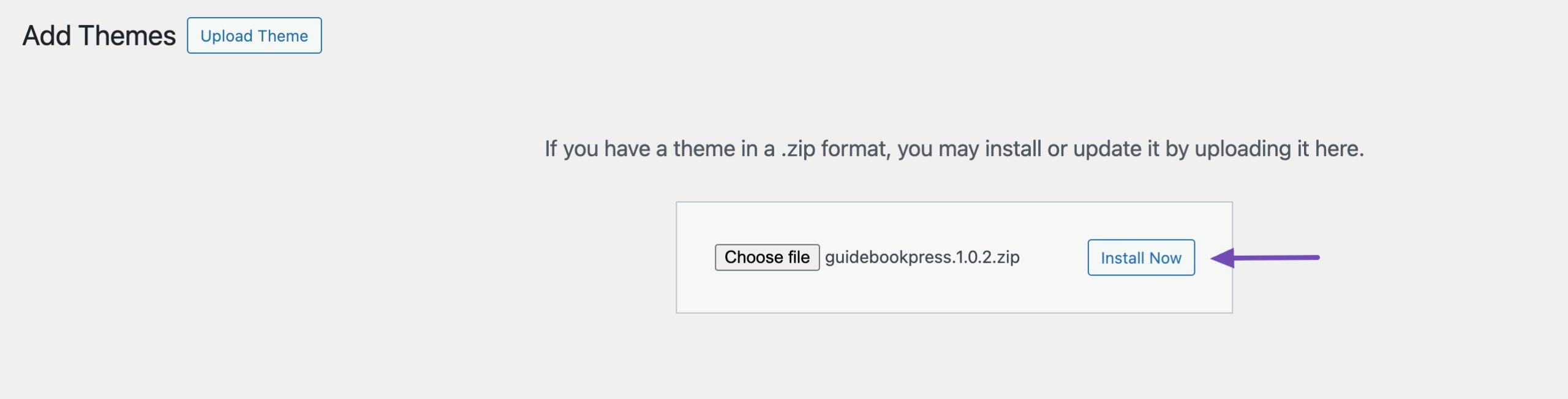 Click Choose File button