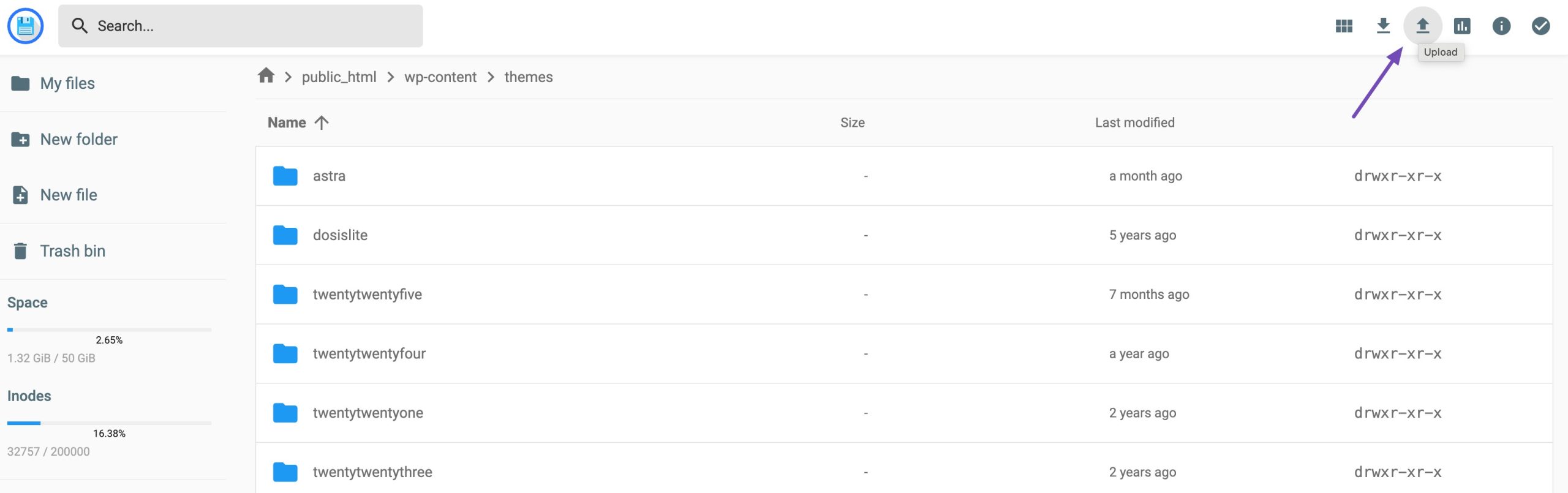 Upload theme