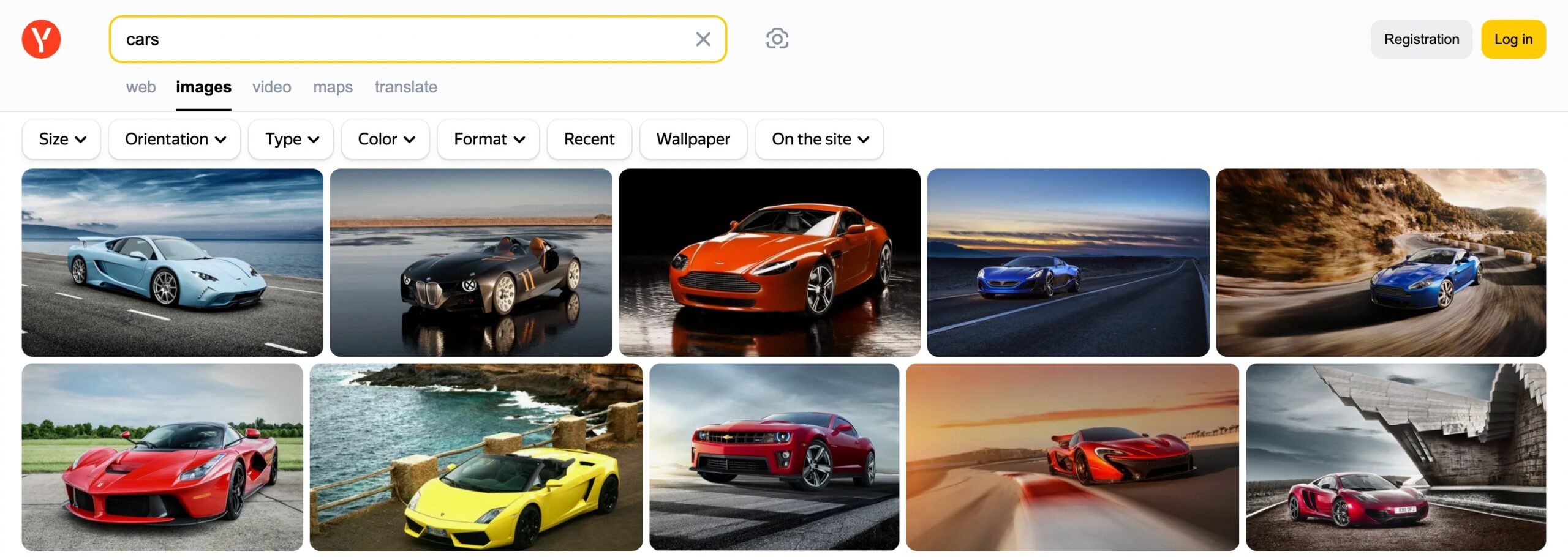 Yandex Image search
