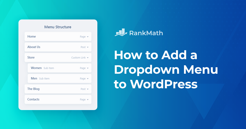 How to Add a Dropdown Menu to WordPress (Beginner’s Guide) » Rank Math