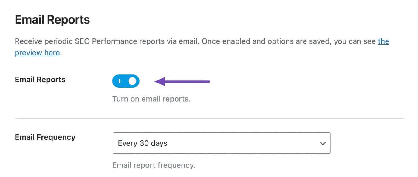 Email Reports