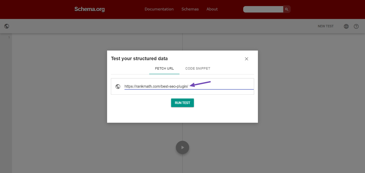 Test your webpages URL with the schema markup using the Schema Markup Validator tool