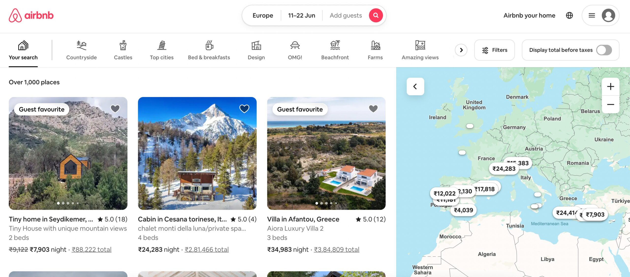 Airbnb-example of international SEO