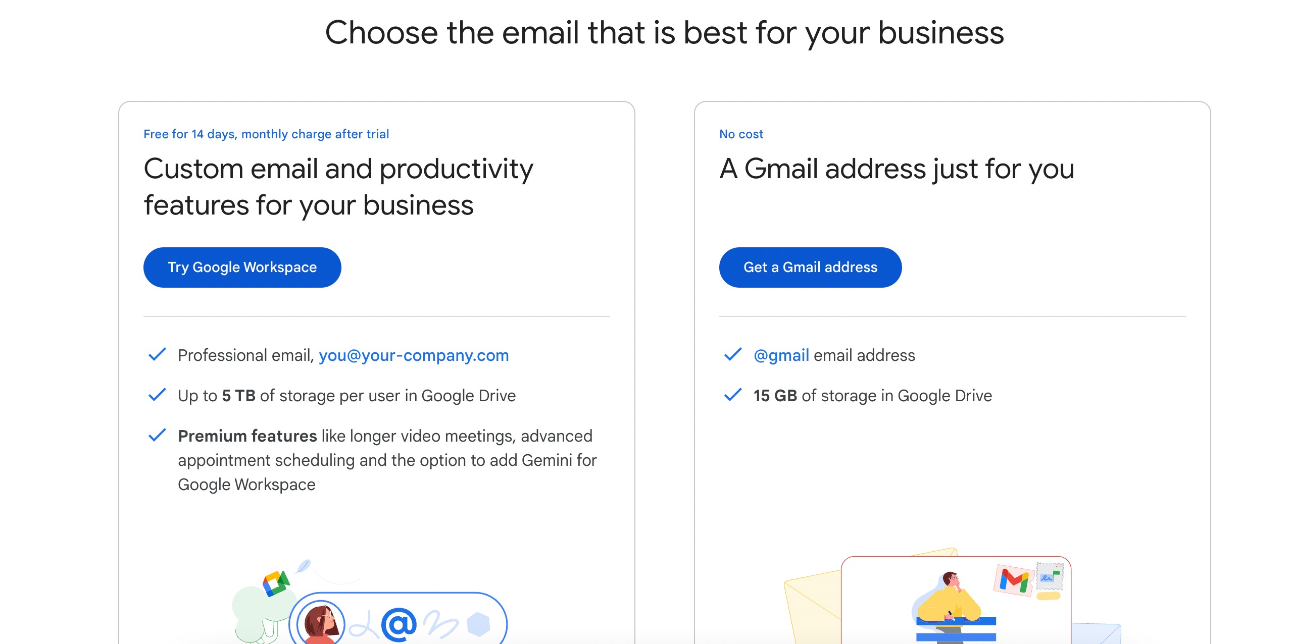 Choose Gmail address