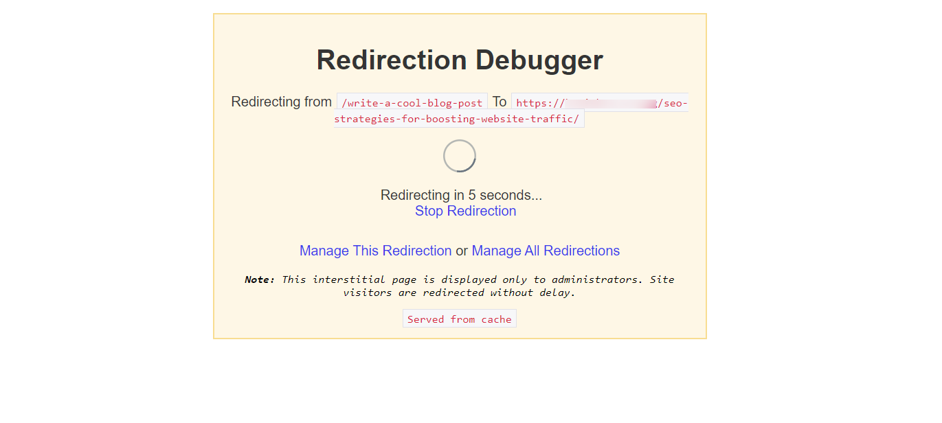 Rank Math Redirect Debugger 