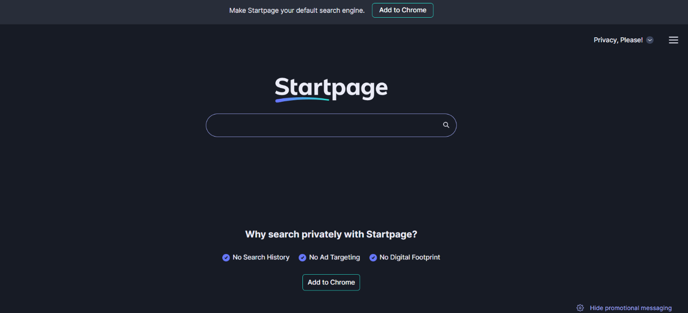 Startpage search engine