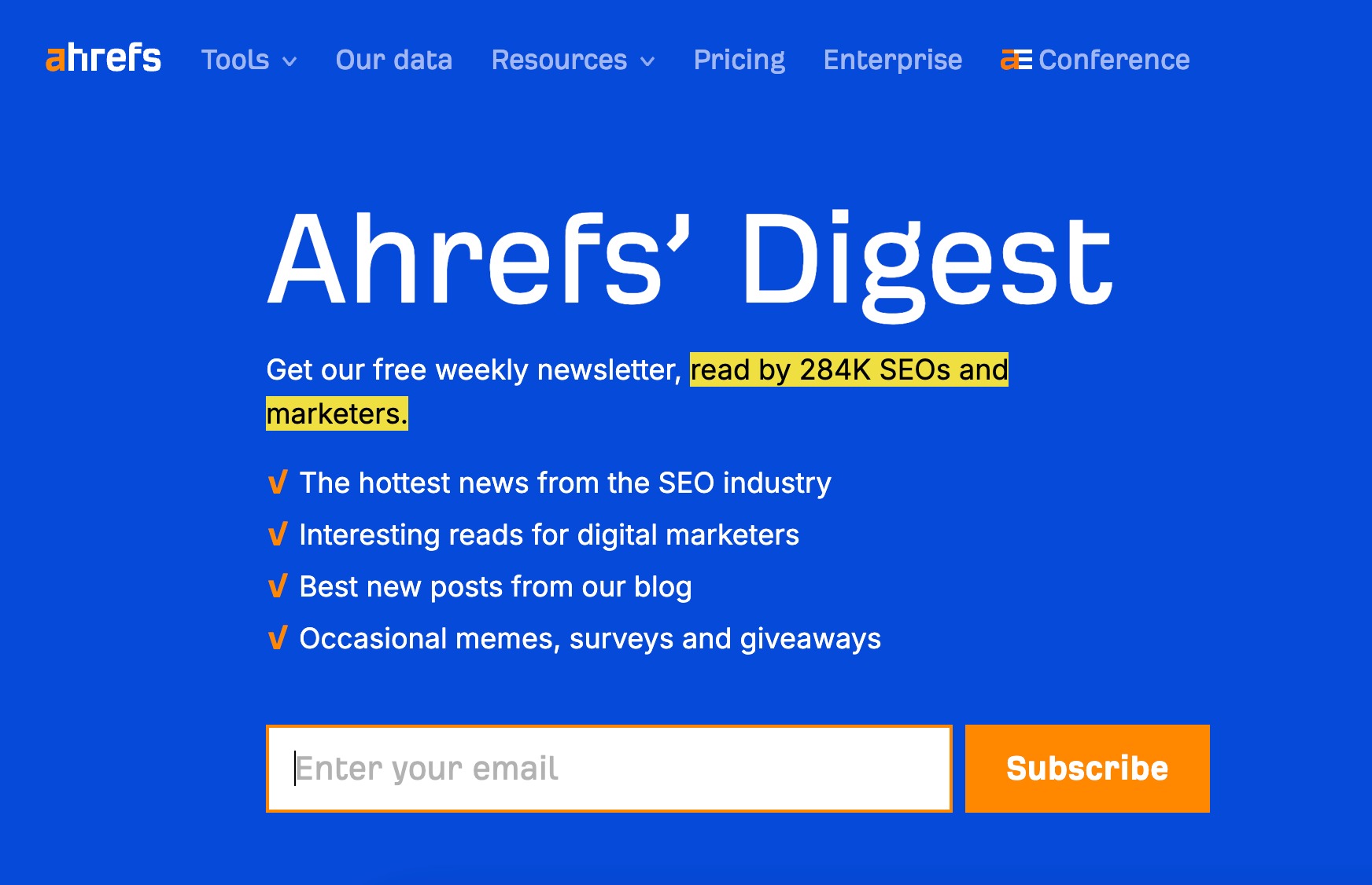 Ahrefs' Digest