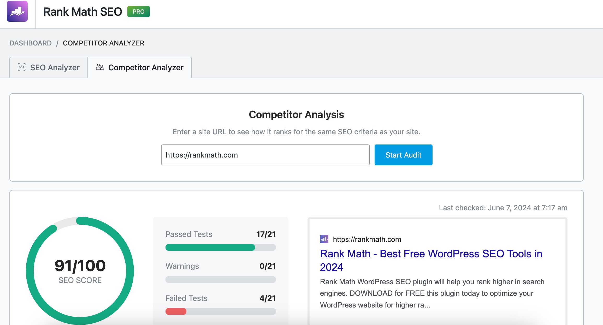 Competitor Analyzer