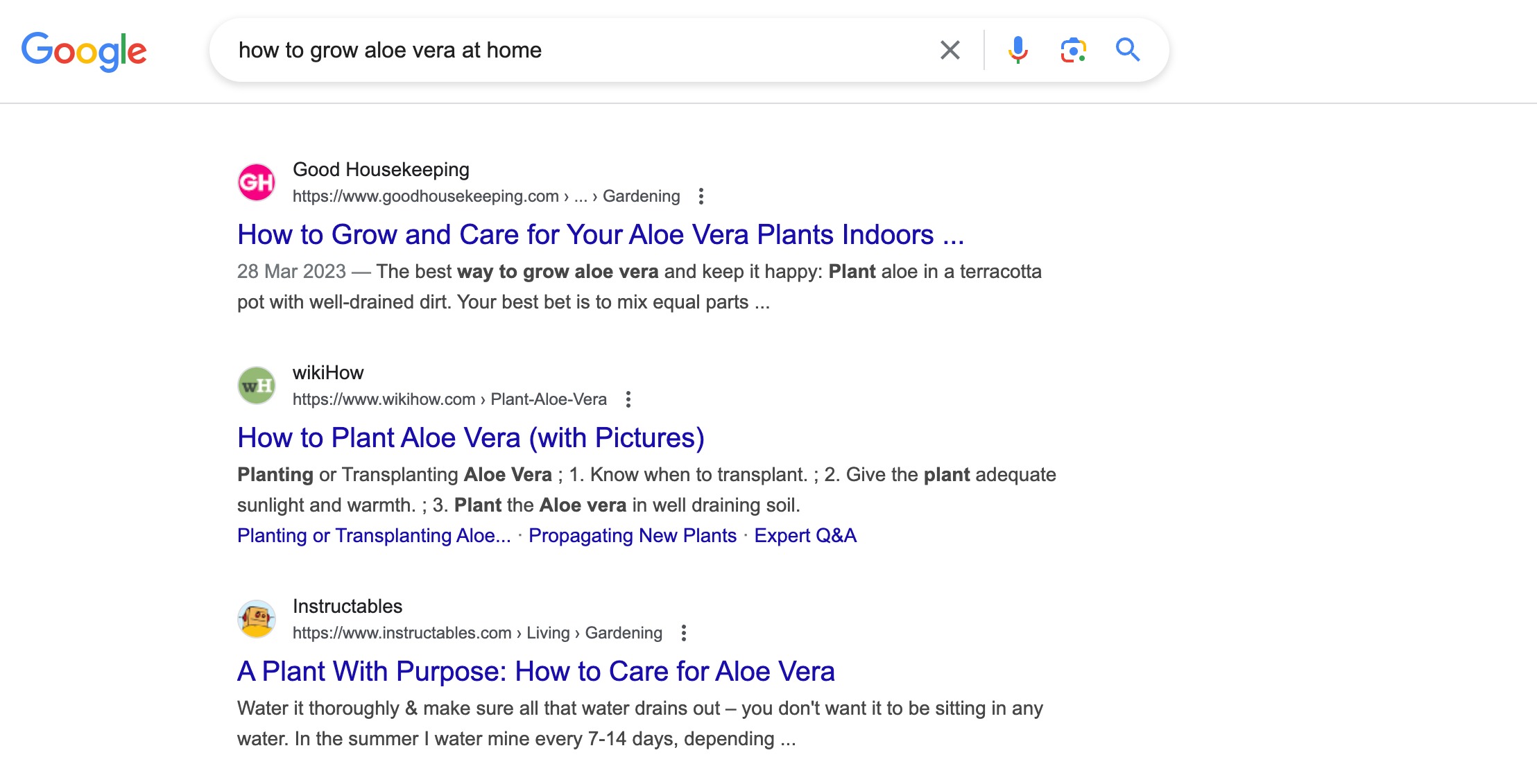 Identify competitors using Google search