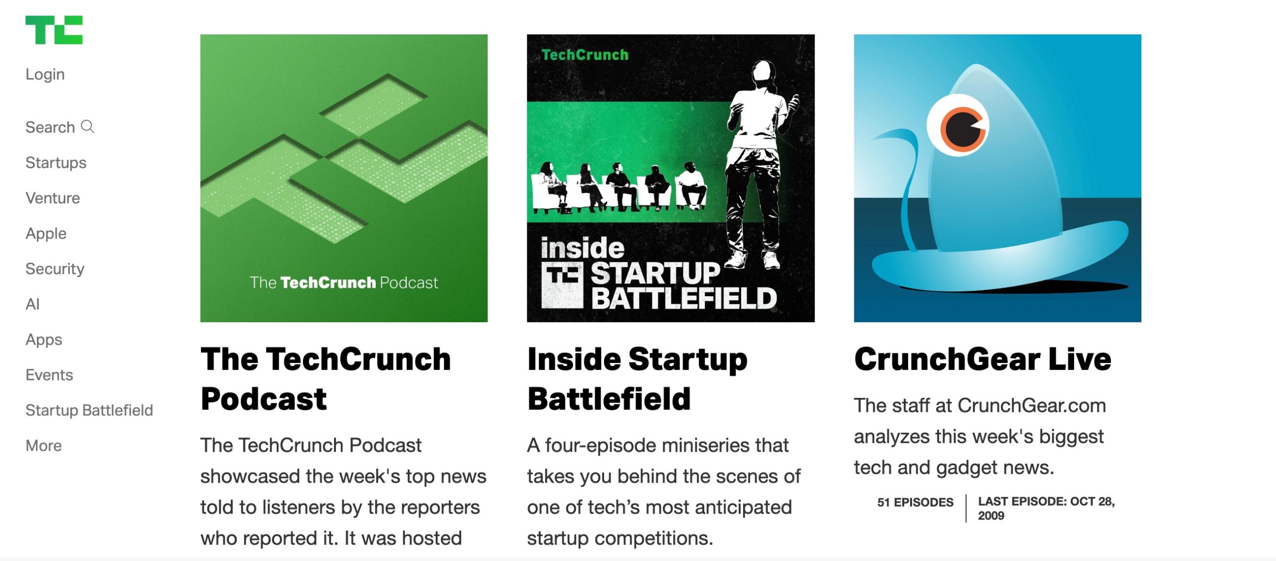 TechCrunch podcast