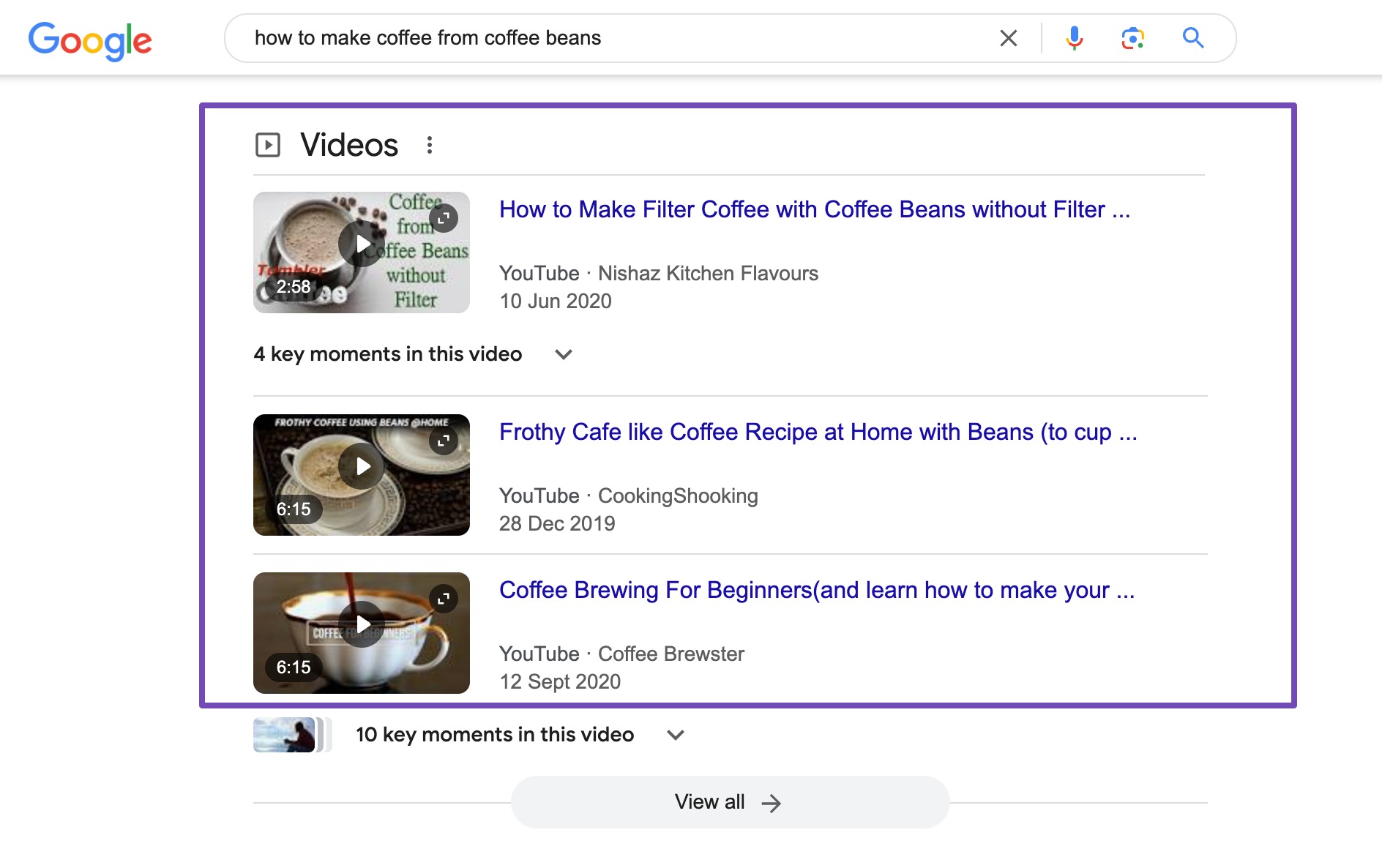 example of video seo