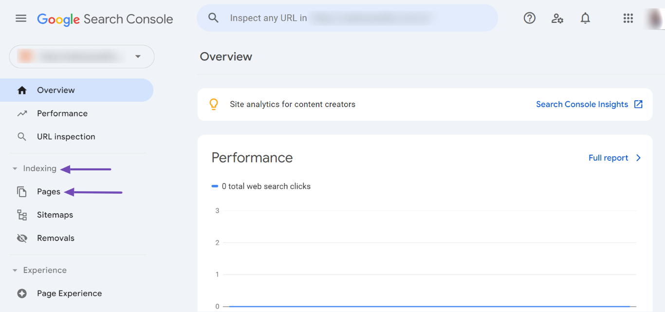 Head to Pages in Google Search Console