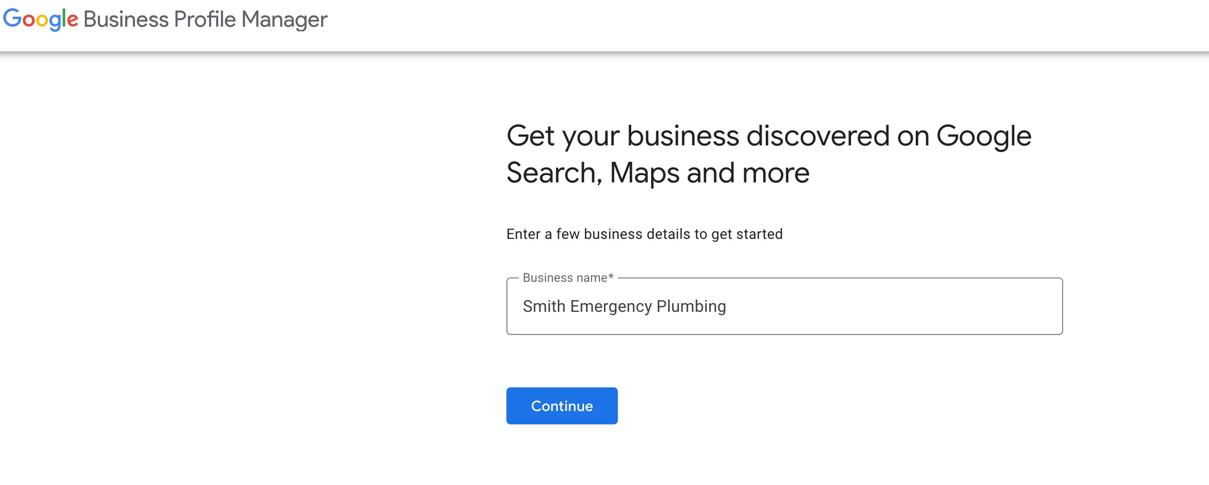 Add keywords to Google Business Profile in the business name field