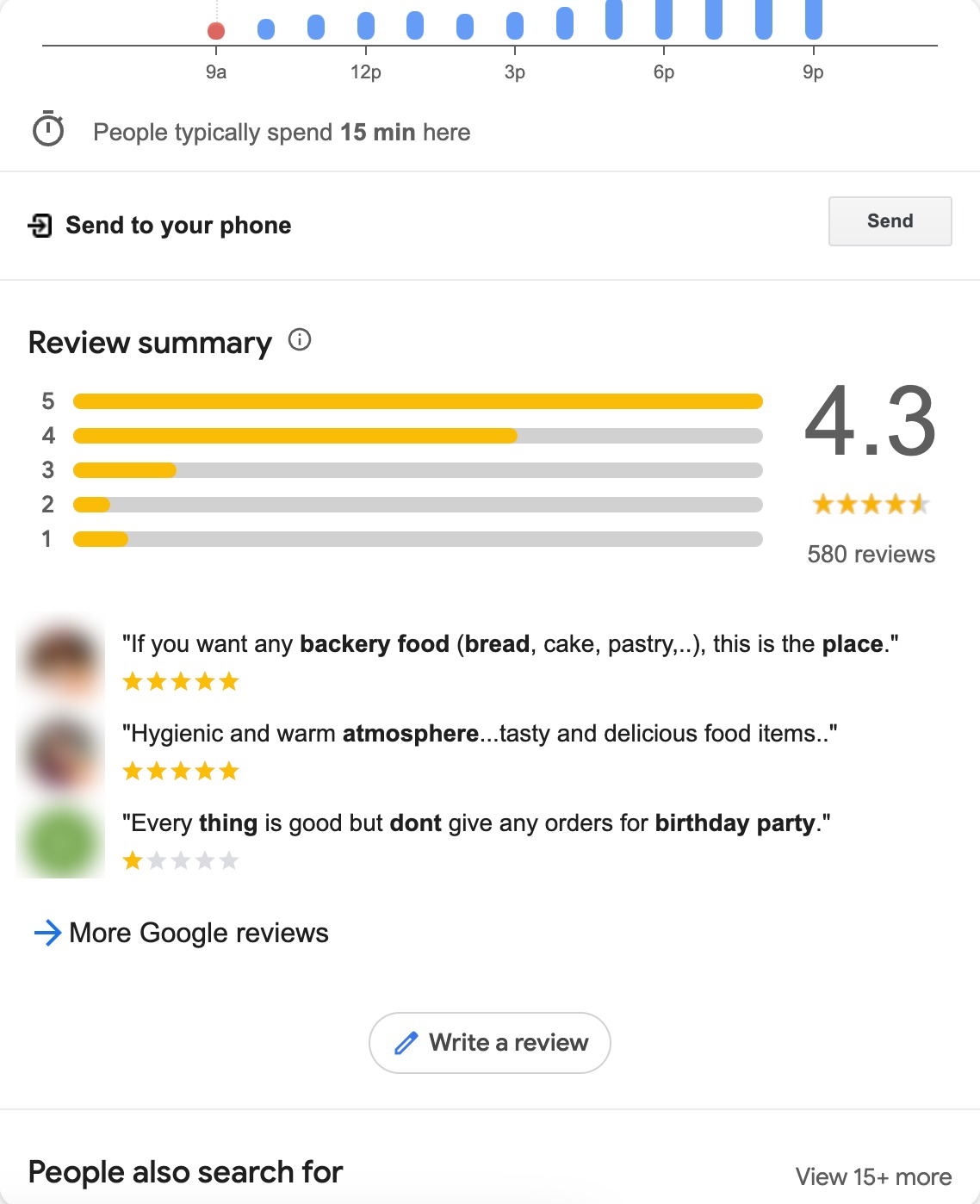 Google reviews