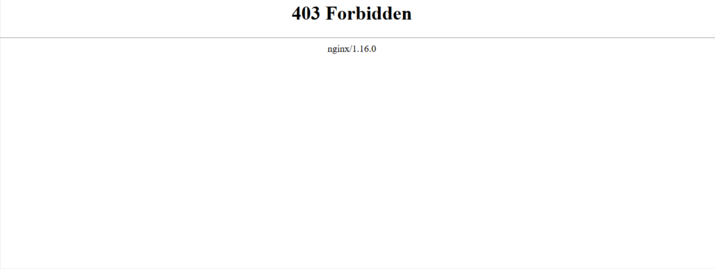 403 Forbidden error on NGINX server