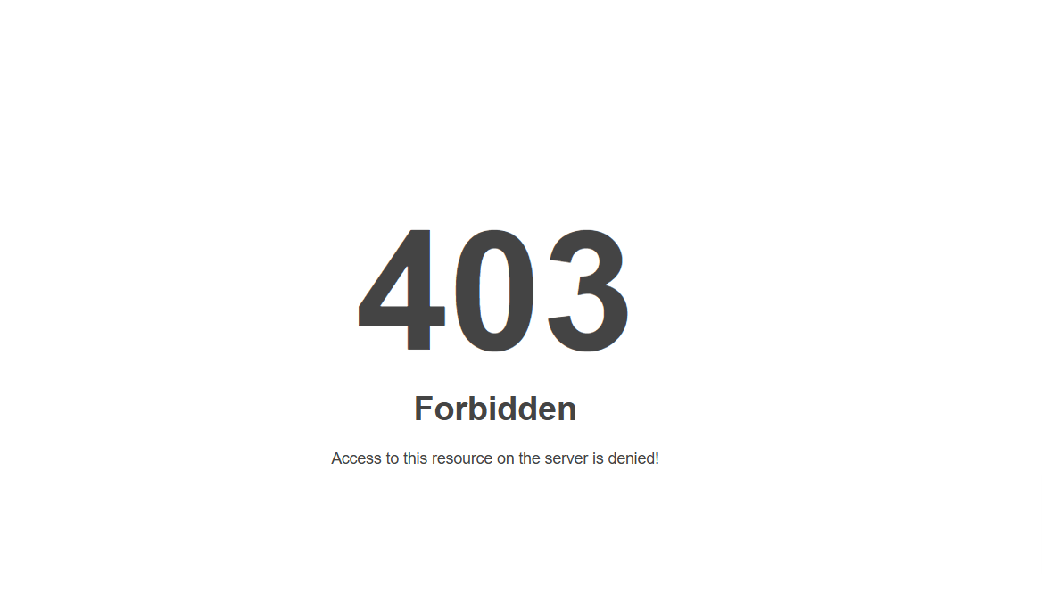 The 403 Forbidden error on Apache server